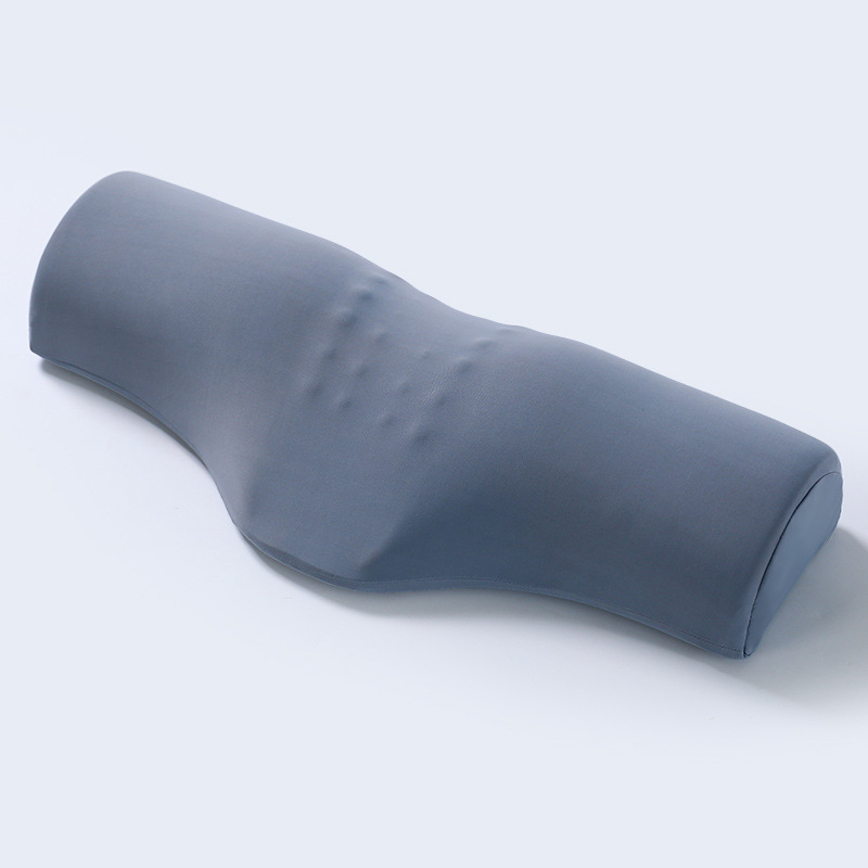 Dark gray Cervical Support Pillow – Memory Foam Core with Ergonomic Design for Neck Pain Relief and Deep Sleep(Ice Silk Style) - Image 1