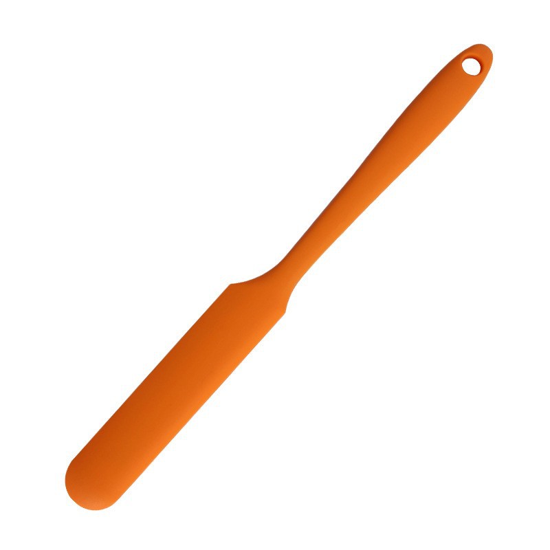 10-Pack Orange Mini Silicone Spatulas – Flexible Baking Scrapers for Flour, Jam, Butter & Cake Decorating - Image 1