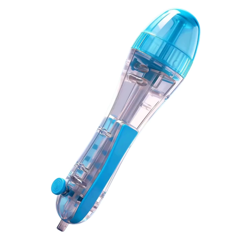 2 PCS Blue Press-Release Bead Pen for 2.6mm Pixel Art – DIY Craft Tool for Hama Beads and Fuse Beads Projects (Beads Not Included) - Image 1