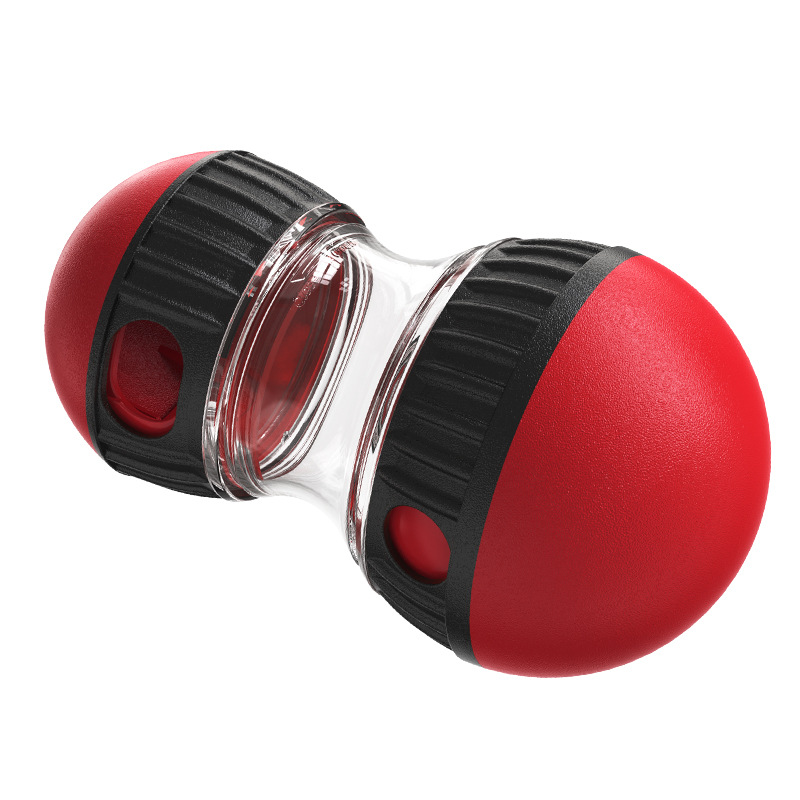 2-Pack Red Small Slow Feeder Dog Toy – Rolling Treat Dispenser Balls for Puzzle Feeding, Mental Stimulation, and Digestive Health(Size: L) - Image 1