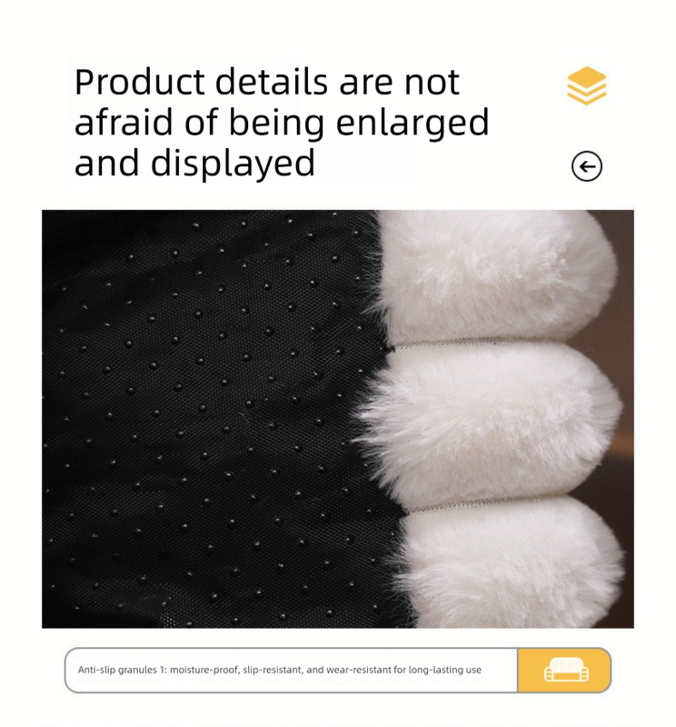 White  Plush Ribbed Pet Sofa Bed for Dogs and Cats - Thickened Milk Velvet Cushion, Large Comfy Dog Sofa(50*40*20cm) - Image 4