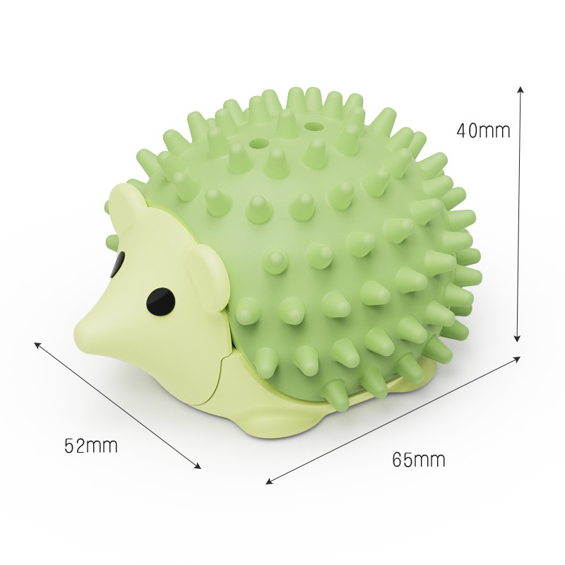3-Pack Cat Hedgehog Lick Toys – Rotating Catnip Ball Scratcher with Adhesive Mount, ABS Self-Play Wall Toy in Green, Blue & Brown - Image 6