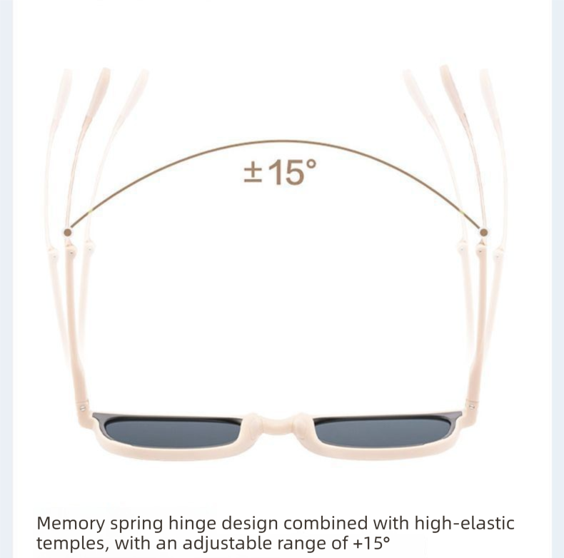 Agate Brown Foldable UV400 Sunglasses for Men and Women – Lightweight Driving & Outdoor Sun Glasses with Hard Case, 18.4g TR+Metal Frame, Compact 32mm Folded Size - Image 3