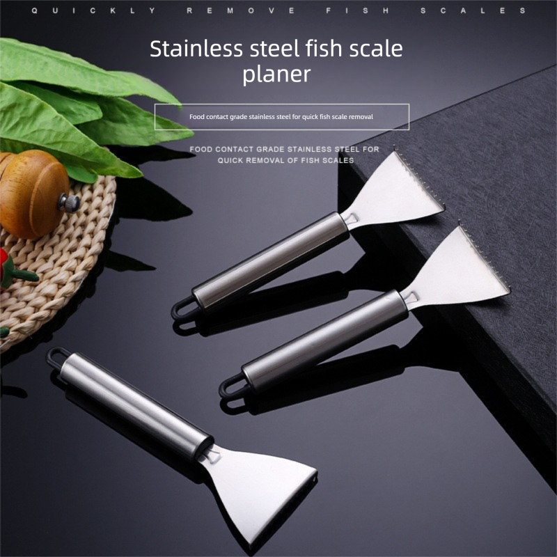 Set of 5 Stainless Steel Fish Scale Removers – Food-Grade Heavy-Duty Fish Scaler Tools with Comfort Grip & Hanging Loop, for Fine & Coarse Scales, Kitchen Essential - Image 4