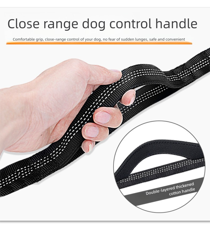 Black Shock-Absorbing Running & Dog Walking Belt – Integrated Waist Pack with Retractable Traction Rope and Ergonomic Support - Image 6