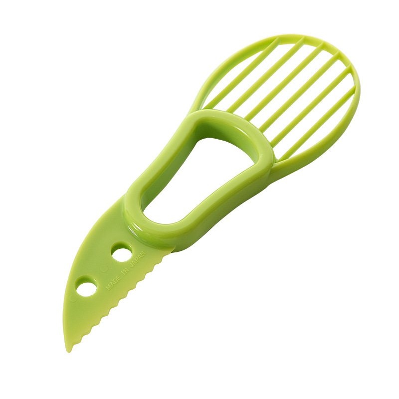 5-Pack Green Multi-Function Fruit Cutter Set – Precision Avocado Slicer with Integrated Pit Remover & Even Slicing Grid, PP Material, Compact Design - Image 1
