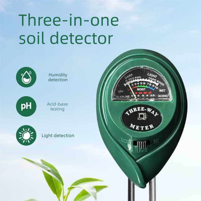 3-in-1 Soil Tester Meter for Moisture, pH and Light Intensity – Battery-Free Analog Probe for Gardening, Farming and Plant Care - Image 3