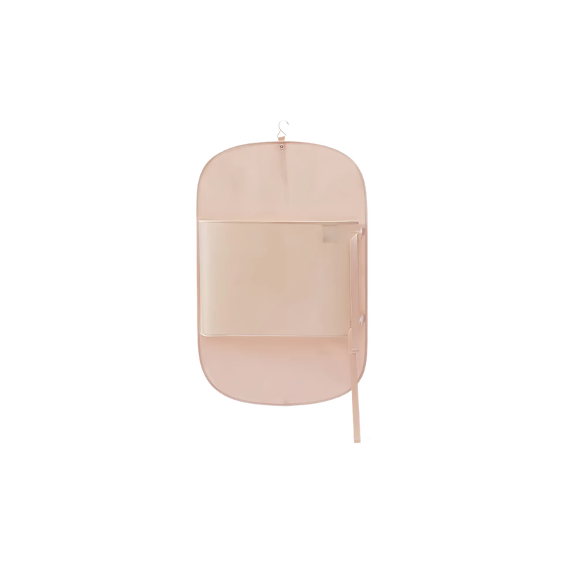 Pink Foldable Hanging Compression Board for Wardrobe Organization – 90×58 cm Ultra-Thin Garment Organizer with Adjustable Side Straps and Top Buckle, Holds Up to 30 Thin Jackets - Image 1