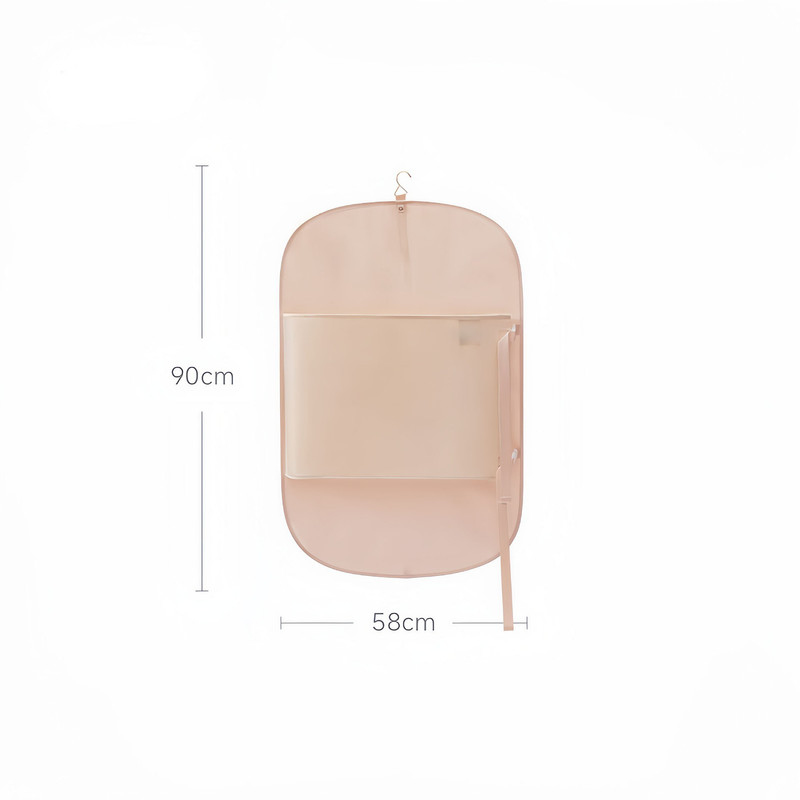 Pink Foldable Hanging Compression Board for Wardrobe Organization – 90×58 cm Ultra-Thin Garment Organizer with Adjustable Side Straps and Top Buckle, Holds Up to 30 Thin Jackets - Image 6