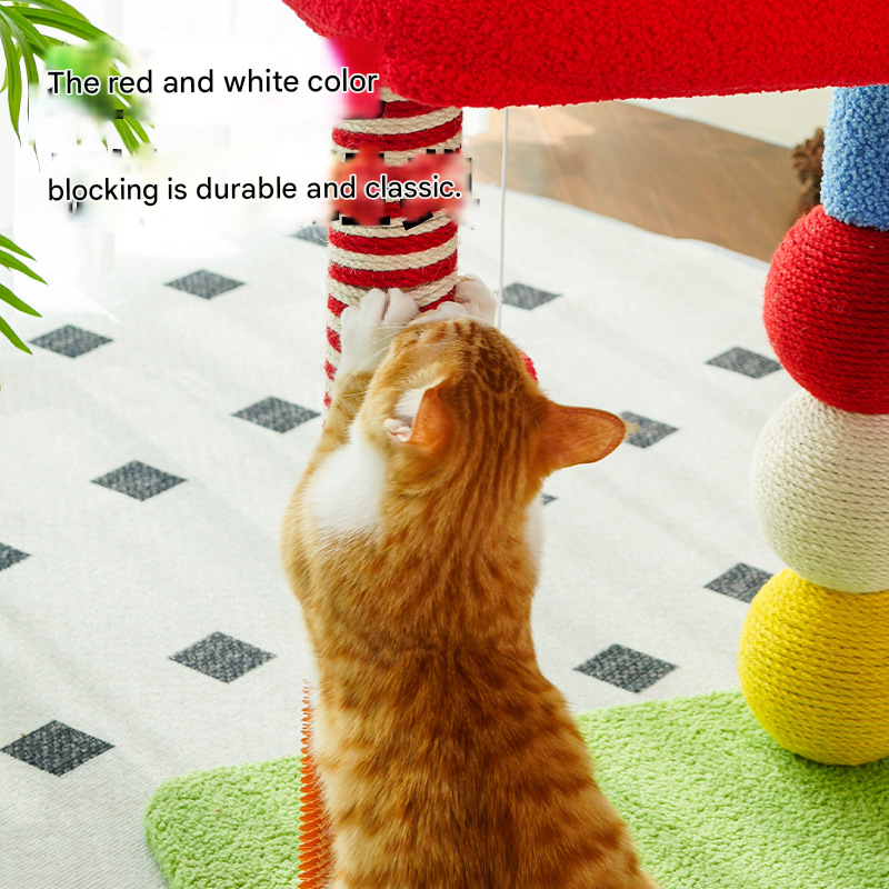 U-Shaped Cat Tree with Sisal Scratching Posts - Image 4