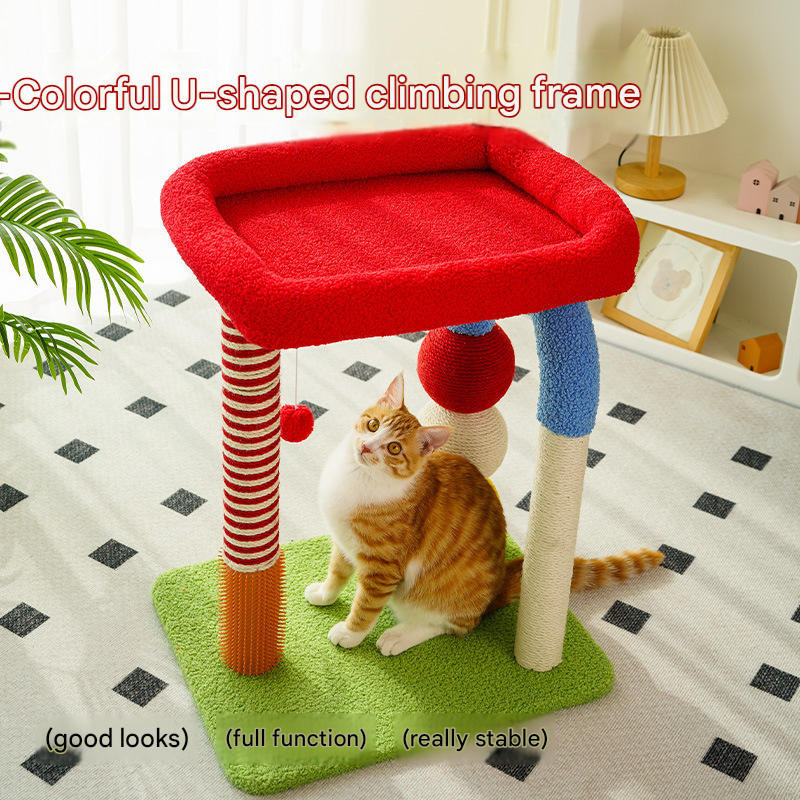 U-Shaped Cat Tree with Sisal Scratching Posts - Image 5