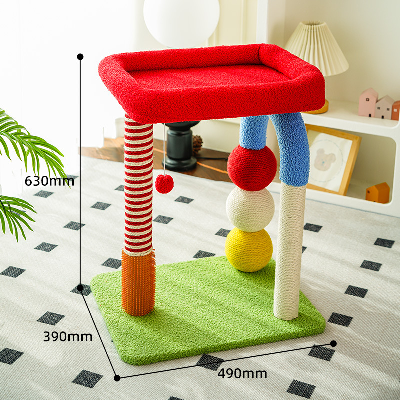 U-Shaped Cat Tree with Sisal Scratching Posts - Image 6