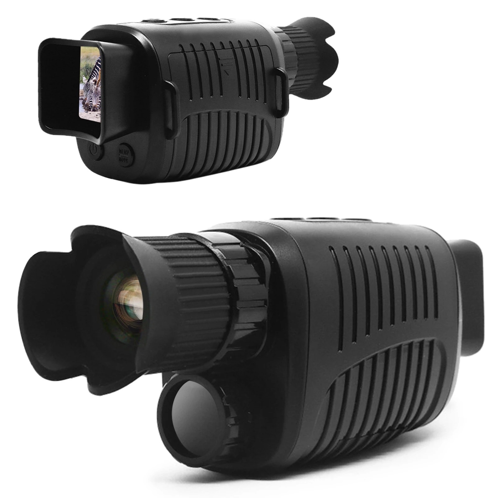 R7 Monocular Night Vision Device with 10x Digital Zoom 2.5K QHD Video Recording Infrared Night Vision for Outdoor Hunting Camping Security Surveillance - Image 1