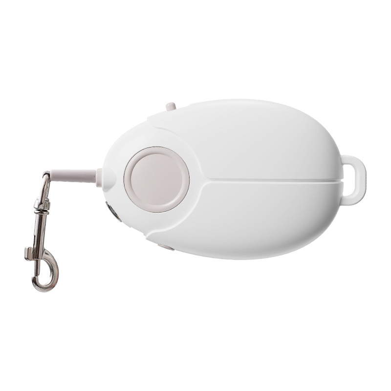 White Retractable Dog Leash with Luminous Rope 3M Anti-Tangle Automatic Extension Pet Walking Rope for Small to Medium Dogs Comfortable Grip and Lightweight Wrist Strap for Night Walks - Image 1