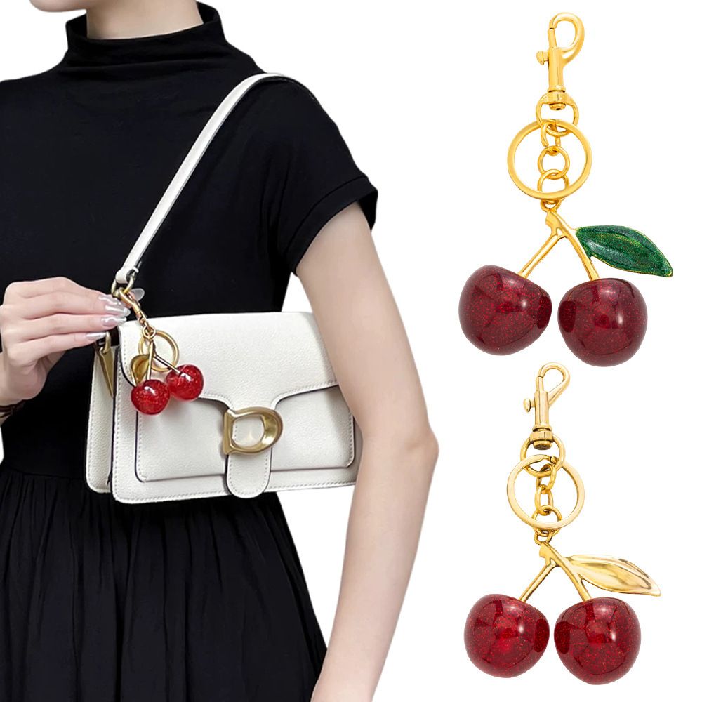 Fashionable Cherry Keychain with Fruit Pendant for Handbags and Keys Stylish Accessory Solution for Local Trendsetters(A01) - Image 4