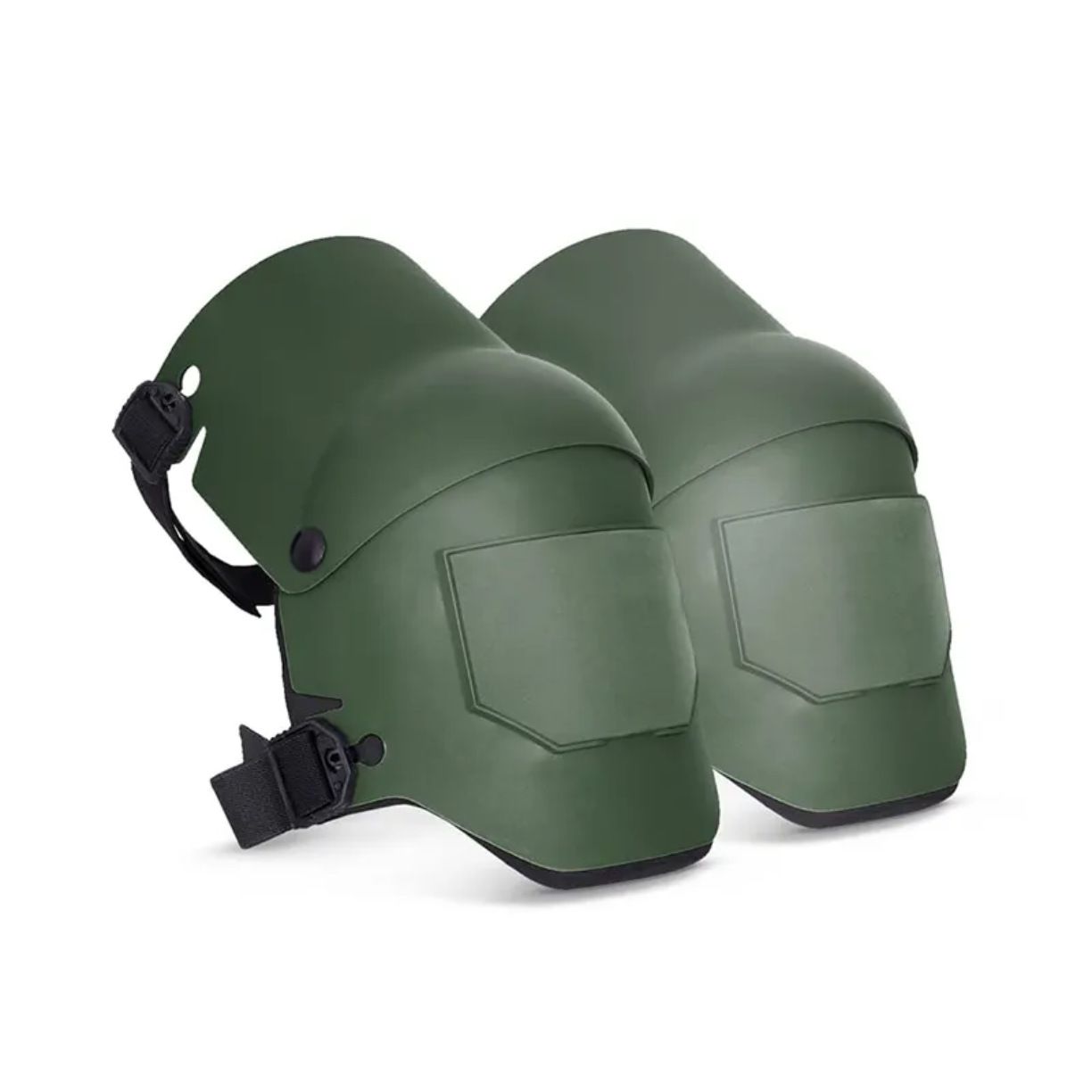 Green Professional Grade TPU Construction Knee Pads Wear-Resistant Shock Absorbing Foldable Design for Local Engineering Projects and Site Safety (1 Pair) - Image 1