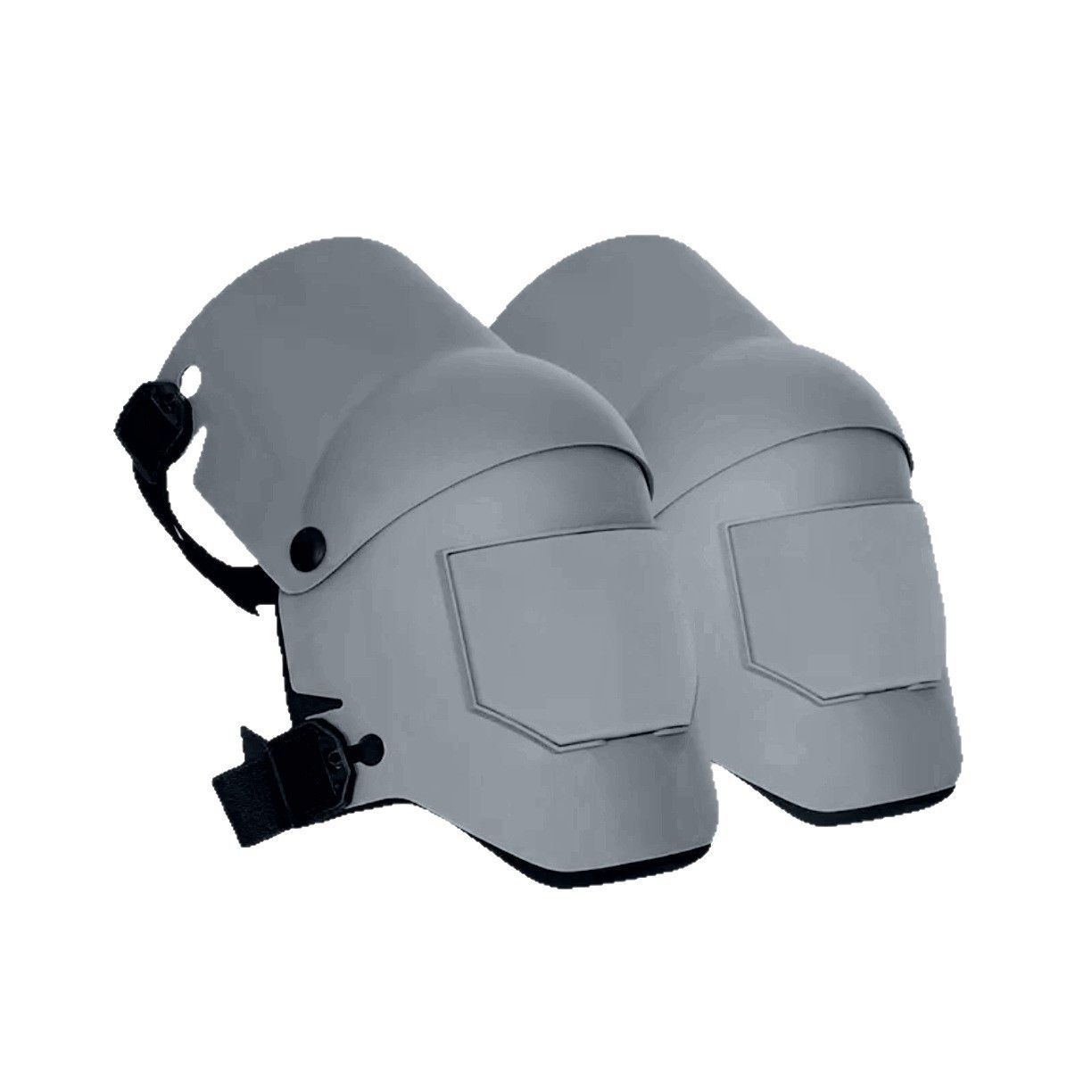 Grey Professional Grade TPU Construction Knee Pads Wear-Resistant Shock Absorbing Foldable Design for Local Engineering Projects and Site Safety (1 Pair) - Image 1