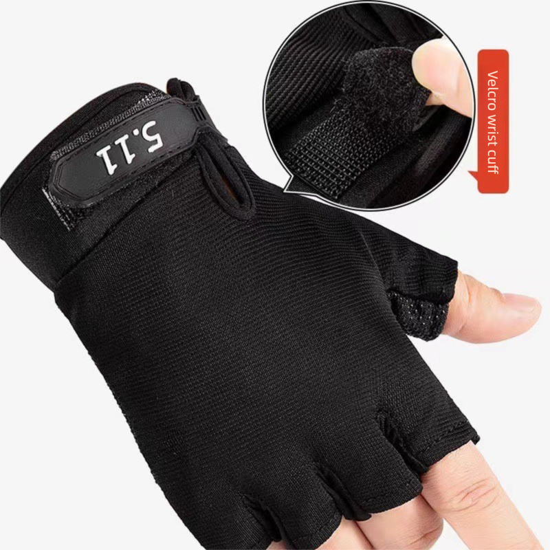 Yellow Tactical Half Finger Gloves with Hard Knuckle Protection - Non-Slip Breathable Combat Gloves for Men and Women, Heavy Duty Fingerless Design for Outdoor Training, Hiking, Cycling and Shooting - Image 3