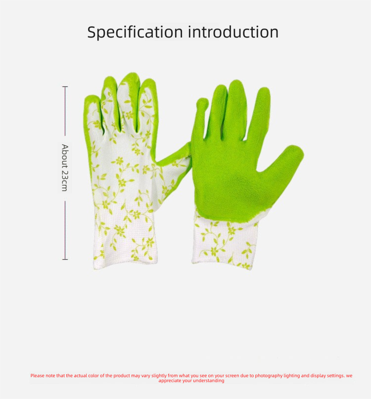 3 Pairs Red Gardening Gloves with Breathable Latex Coating - Non-Slip Protective Work Gloves for Yard Work Planting and Outdoor Maintenance - All-Day Comfort and Dexterity for Gardeners - Image 5