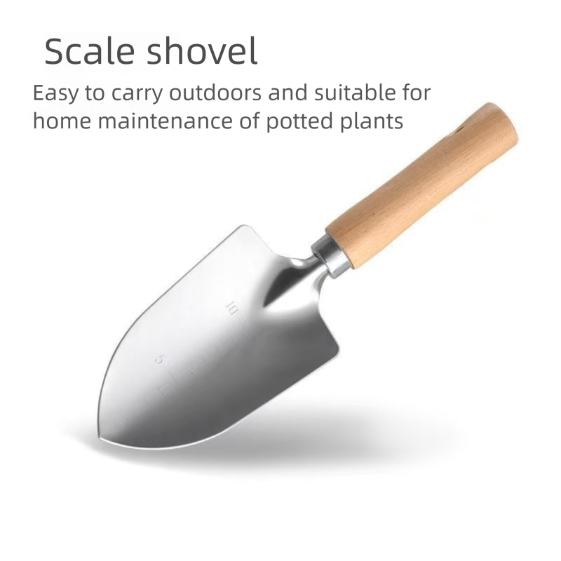 9-Piece Gardening Tool Set - Heavy Duty Stainless Steel with Beechwood Handles - Complete Garden Kit including Storage Tote, Hand Trowel, Rake, Pruning Shears and Gloves, Durable Gift Ready Solution - Image 3