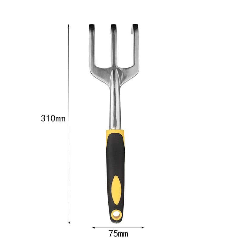 3-Piece Green Gardening Tool Set - Heavy Duty Aluminum Alloy with Bonus Claw Gardening Gloves - Rust Resistant Hand Trowel, Cultivator and Transplanter for Planting, Digging and Weeding - Image 5