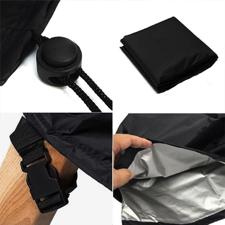 4PCS Large Outdoor Dustproof Furniture Cover Set with Zippered Bag (M Size) - Waterproof and UV-Resistant Garden Sofa, Desk & Chair Protectors - Image 3