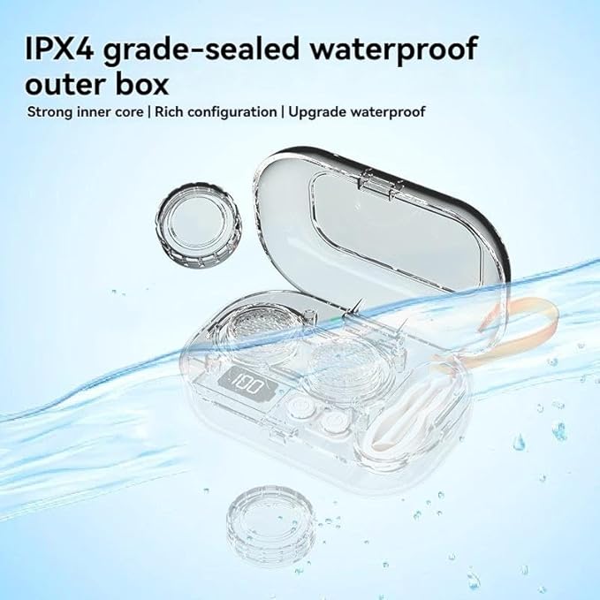 Smart High-Frequency Ultrasonic Contact Lens Cleaner with Digital Display & 4 Level Timer - Portable 3D Suspension Deep Cleaning Machine Integrated Makeup Mirror & Tool Kit - Image 5