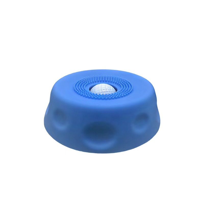 Blue Silicone Dog Liquid Lick Bowl with Floating Fun Ball - Interactive Slow Feeder & Anti-Slip Calming Pet Bowl for Dogs and Cats - Image 1