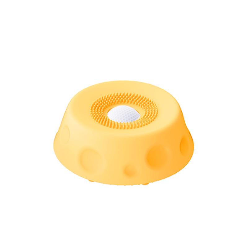 Yellow Silicone Dog Liquid Lick Bowl with Floating Fun Ball - Interactive Slow Feeder & Anti-Slip Calming Pet Bowl for Dogs and Cats - Image 1