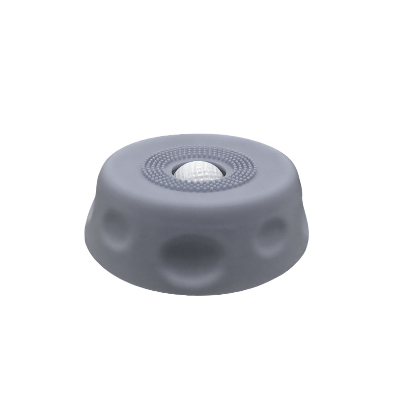 Grey Silicone Dog Liquid Lick Bowl with Floating Fun Ball - Interactive Slow Feeder & Anti-Slip Calming Pet Bowl for Dogs and Cats - Image 1