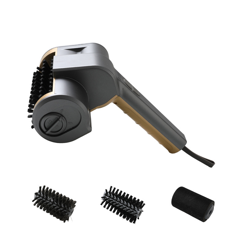 3-in-1 Gold Cordless Electric Grill Cleaner Built-in LED & USB Charging - Waterproof High Power BBQ Cleaning Brush with 2-Speed Setting - Image 1
