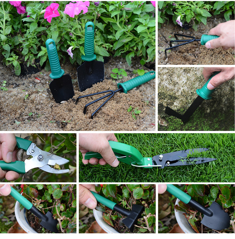 10-Piece Purple Professional Garden Tool Set with Carrying Case - Ergonomic Gardening Kit for Digging, Weeding & Pruning - Image 4