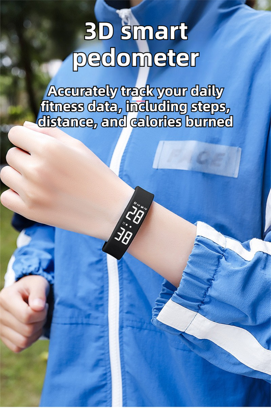 Beige Silent Vibration Alarm Smart Silicone Wristband with 3-Alarm Settings - Discreet Wake-Up Device for Teens & Adults (Vertical version) - Image 3