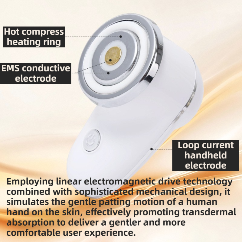 4-in-1 EMS Microcurrent & Constant Hot Compress Facial Toning Device (KL-3032) - Rechargeable Skin Lift & Rejuvenation Massager, Deep Cleaning & Nutrient Import - Image 2