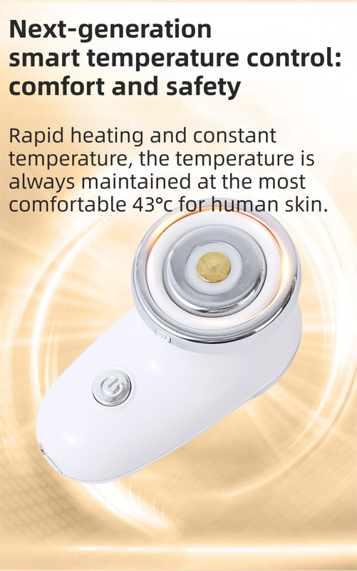 4-in-1 EMS Microcurrent & Constant Hot Compress Facial Toning Device (KL-3032) - Rechargeable Skin Lift & Rejuvenation Massager, Deep Cleaning & Nutrient Import - Image 3