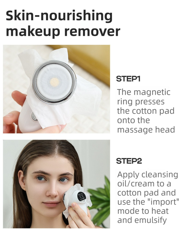 4-in-1 EMS Microcurrent & Constant Hot Compress Facial Toning Device (KL-3032) - Rechargeable Skin Lift & Rejuvenation Massager, Deep Cleaning & Nutrient Import - Image 8