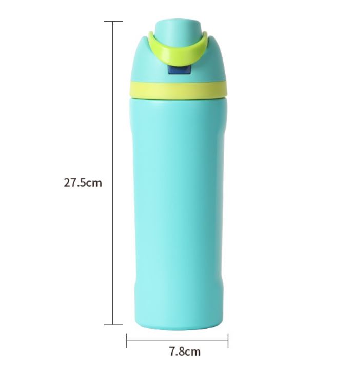 24oz Pink Large Thermal Water Bottle with Dual-Sipping Lid & Built-in Straw - Leak-Proof 304 Stainless Steel Outdoor Sports Flask - Image 6