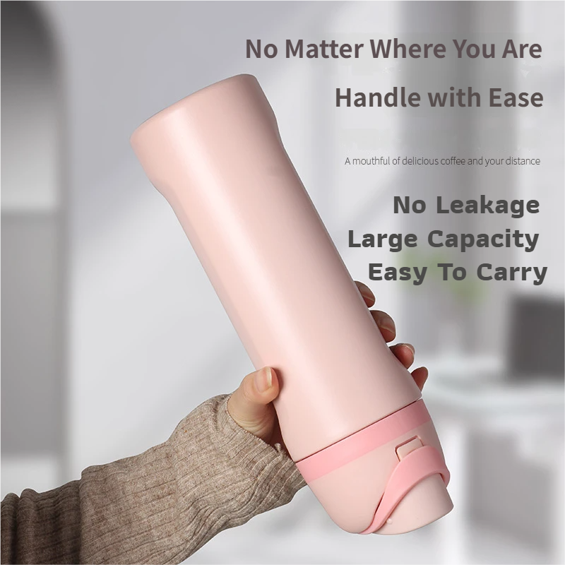 24oz Blue Large Thermal Water Bottle with Dual-Sipping Lid & Built-in Straw - Leak-Proof 304 Stainless Steel Outdoor Sports Flask - Image 4