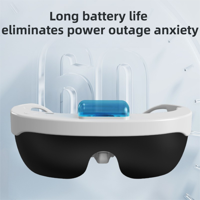 White Rechargeable Wearable Eye Washer & Hydrating Atomizer with Dual-Mode Timer and Sterile Tank - Nano Mist Eye Steamer for Dryness & Fatigue Relief - Image 6
