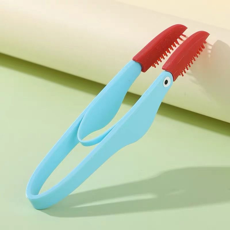4-Pack Blue Pet Eye Cleaning Brushes with Precisice Tweezer - Silicone Soft-Tip Tear Stain & Eye Crust Cleaner, Safe for Dogs and Cats - Image 1