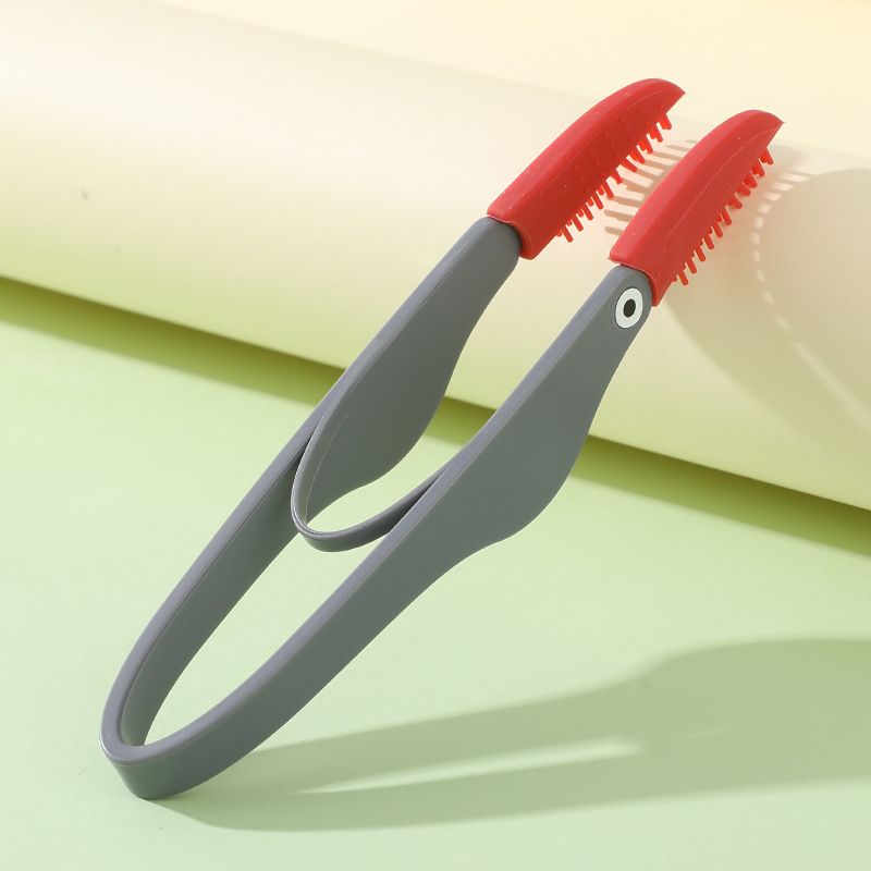 4-Pack Grey Pet Eye Cleaning Brushes with Precisice Tweezer - Silicone Soft-Tip Tear Stain & Eye Crust Cleaner, Safe for Dogs and Cats - Image 1