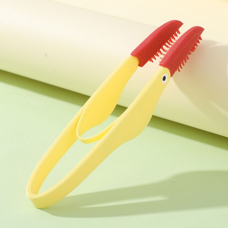 4-Pack Yellow Pet Eye Cleaning Brushes with Precisice Tweezer - Silicone Soft-Tip Tear Stain & Eye Crust Cleaner, Safe for Dogs and Cats - Image 1