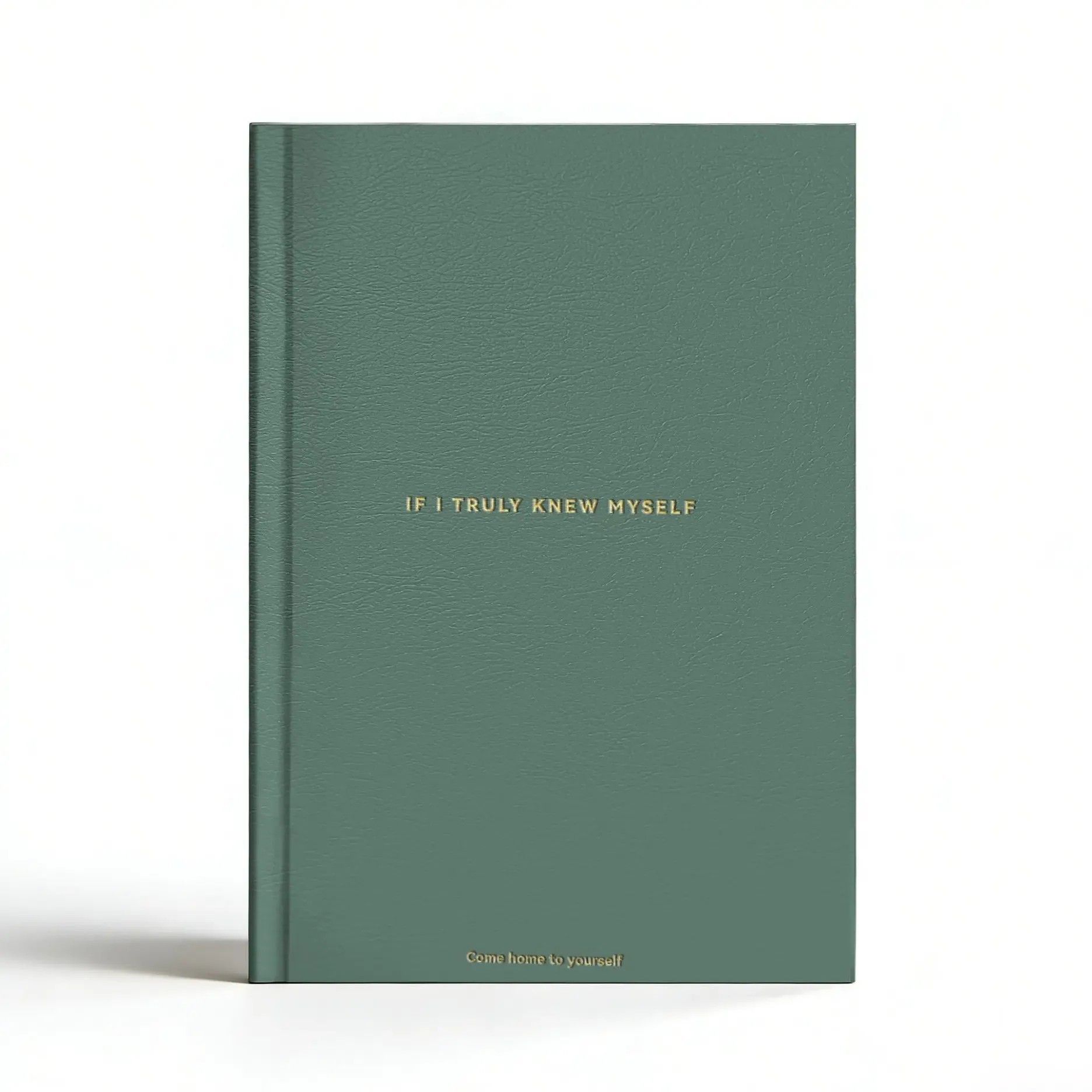 Green If I Truly Knew Myself Guided Self-Discovery Journal - Hardcover Deep Self-Reflective Diary Mindfulness & Personal Growth Planner - Image 1