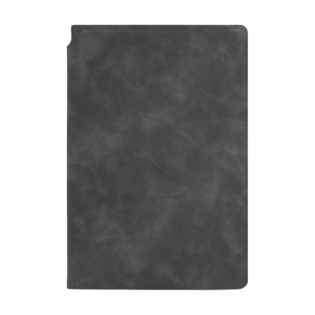 Dark Grey A4 PU Leather Whiteboard Notebook with 3-Color Pens, Eraser & Cloth - Reusable Eco-Friendly Desktop Memo Pad & Handheld Writing Tablet - Image 1