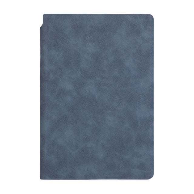 Blue A4 PU Leather Whiteboard Notebook with 3-Color Pens, Eraser & Cloth - Reusable Eco-Friendly Desktop Memo Pad & Handheld Writing Tablet - Image 1