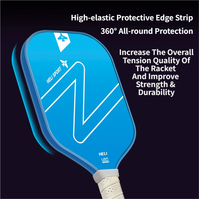 Gradient Orange Fiberglass Pickleball Paddle Set - USAPA High-Rebound Dual Rackets (TPU Edge), 4 Outdoor Balls & Triangle Carry Case for Outdoor Play - Image 4