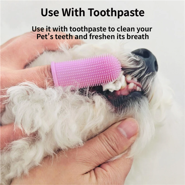 6 PCS Soft Silicone Pet Finger Toothbrush Set - 360° Gentle Dental Cleaning for Dogs / Cats' Plaque & Tartar Removal - Image 4