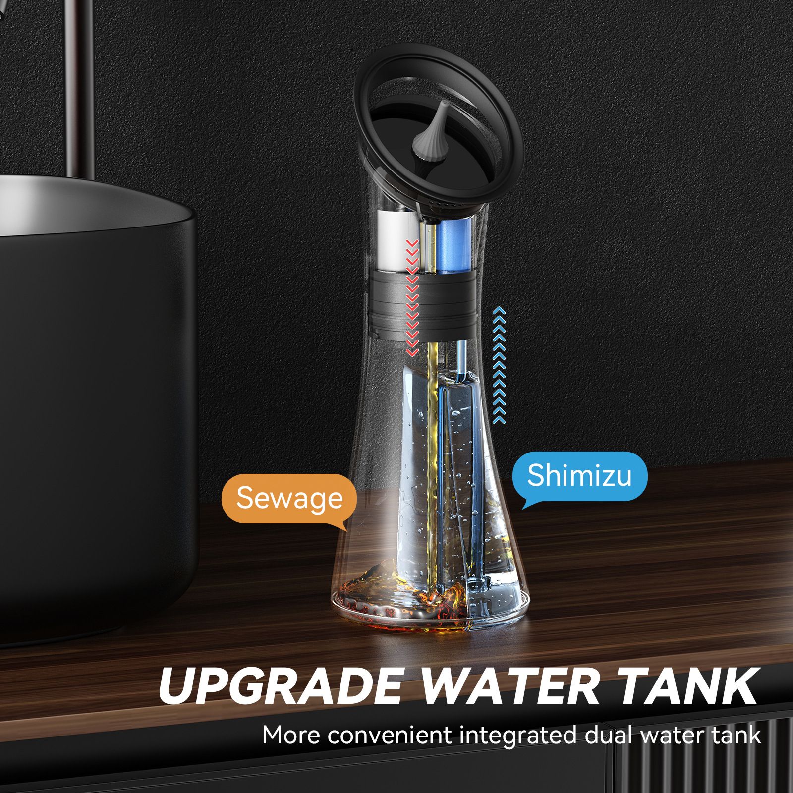 E80 Professional Electric Ear Irrigation and Ear Wax Removal Kit - Type-C Charging, 3 Pressure Levels, 2-in-1 230ML Sewage & Shimizu Tank & 12 Specialized Nozzles(4pcs 1-hole Nozzles +4pcs 3-hole Nozzles + 4pcs 5-hole Nozzles) - Image 3