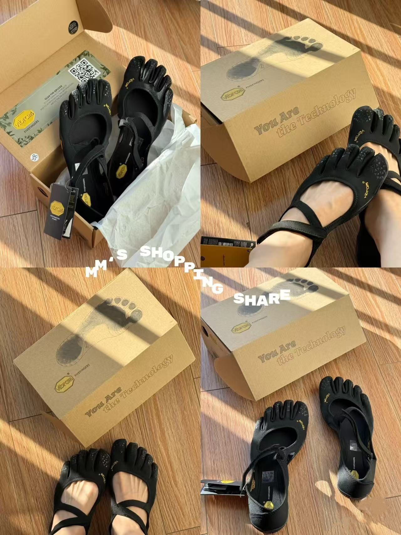 Black Breathable High-Grip Five-Finger Yoga & Pilates Shoes (Foot Length 25.5CM) - Professional Training Footwear for Natural Toe Splay & Barefoot Feel - Image 2
