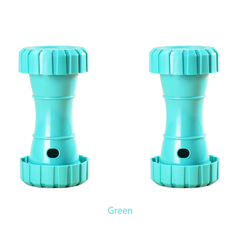 2 Pack（Green）: Cat and Dog Treat Dispenser Toy – Interactive, Durable, Bite-Resistant Slow-Feeder, Dumbbell and Tire-Shaped Pet Toy - Image 1